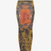 The Long Khaki Madaillon Skirt