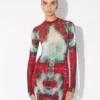 The Long Red Squeletor Dress