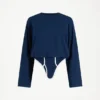 The Long-Sleeved Twisted Bodysuit The Long-Sleeved Twisted Bodysuit