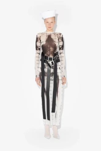 The Long White Squeletor Dress