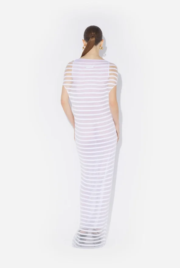 The Mariniare Striped White Dress The Mariniare Striped White Dress