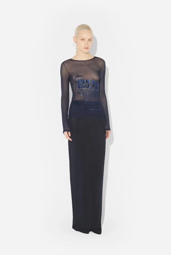 The Navy Embroidered Top The Navy Embroidered Top