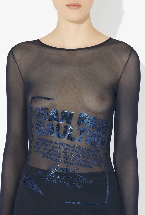 The Navy Embroidered Top The Navy Embroidered Top