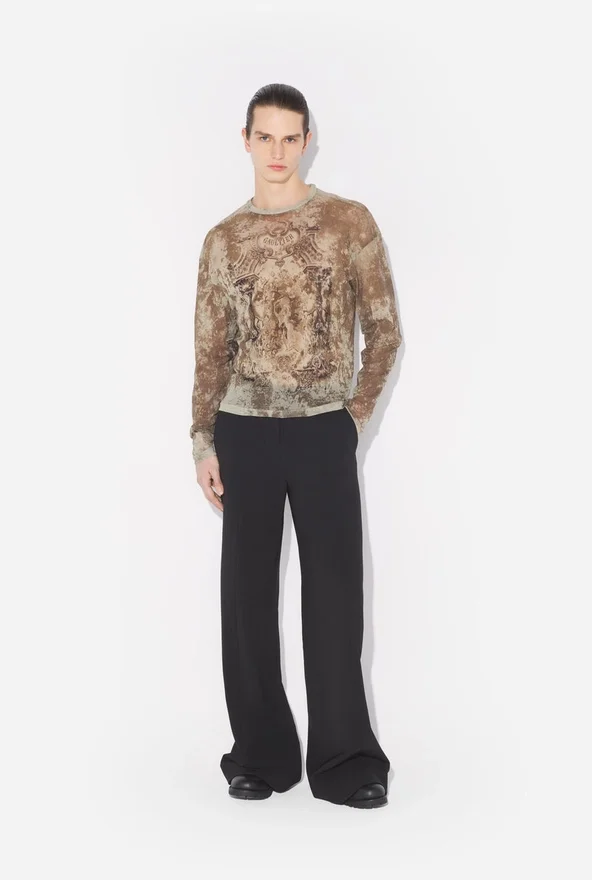 The Oversized Beige Madaillon Top The Oversized Beige Madaillon Top