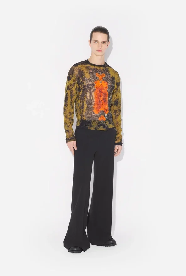 The Oversized Khaki Madaillon Top The Oversized Khaki Madaillon Top