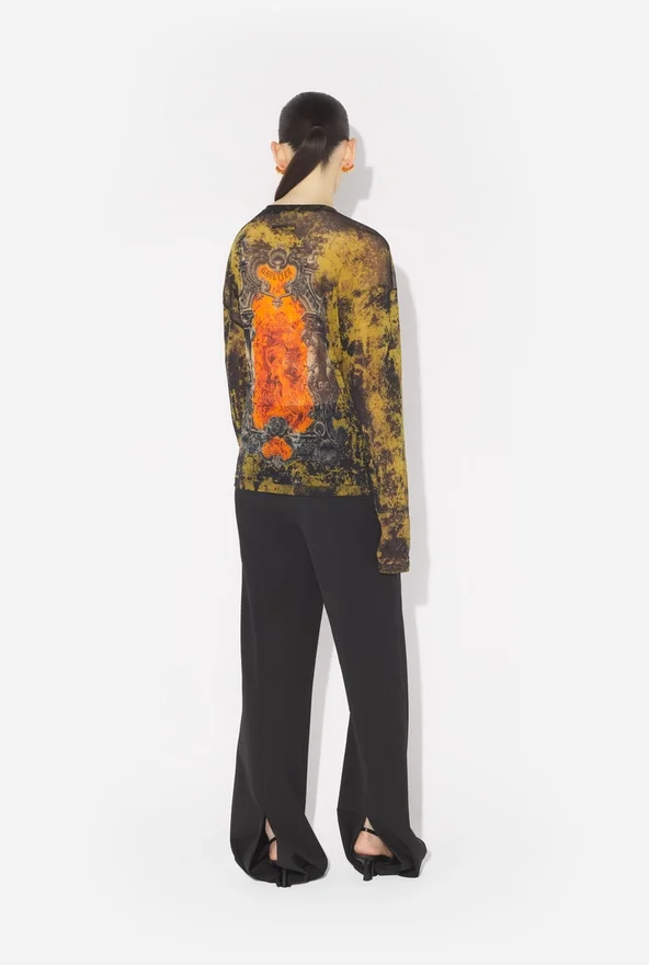 The Oversized Khaki Madaillon Top The Oversized Khaki Madaillon Top