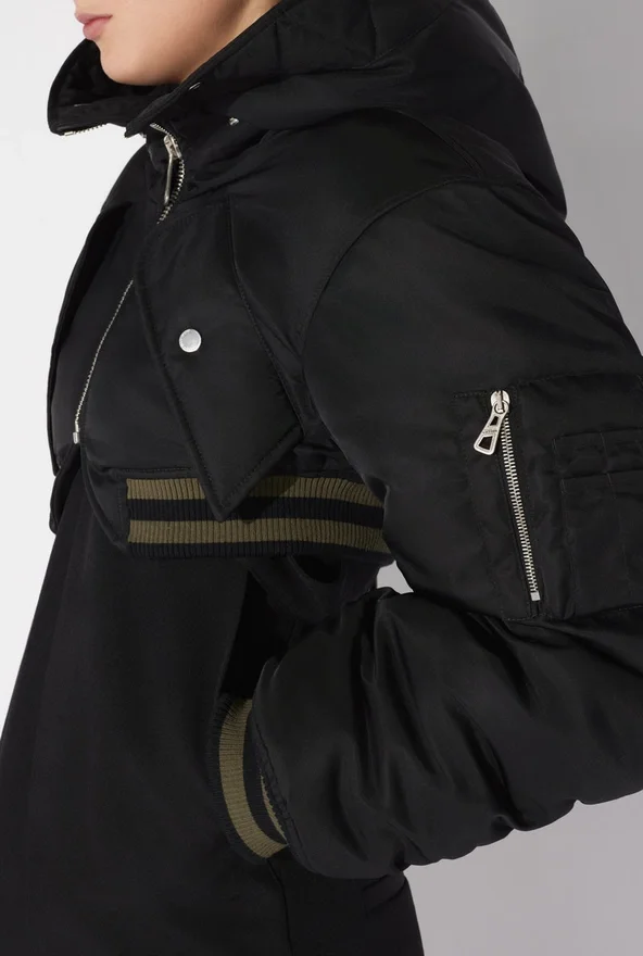 The Quilted Cropped Bomber Jacket The Quilted Cropped Bomber Jacket