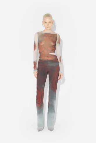 The Red Blurry Roses Pants