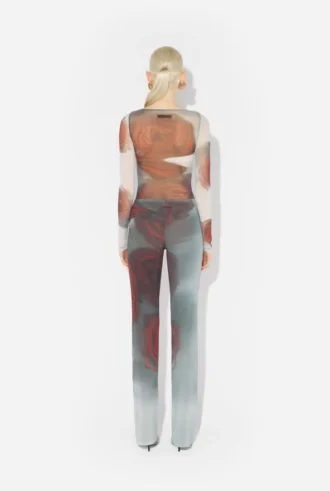 The Red Blurry Roses Pants