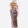 The Red Blurry Roses Skort