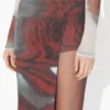The Red Blurry Roses Skort