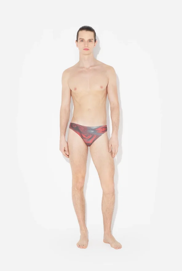The Red Blurry Roses Swimming Briefs The Red Blurry Roses Swimming Briefs
