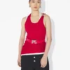 The Red Draped Double Tank Top The Red Draped Double Tank Top