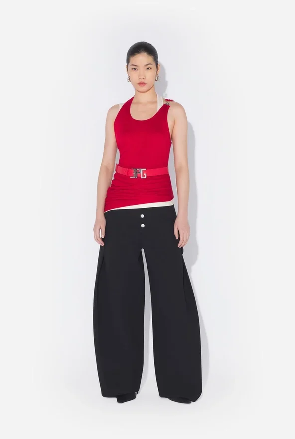 The Red Draped Double Tank Top The Red Draped Double Tank Top