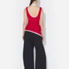 The Red Draped Double Tank Top The Red Draped Double Tank Top