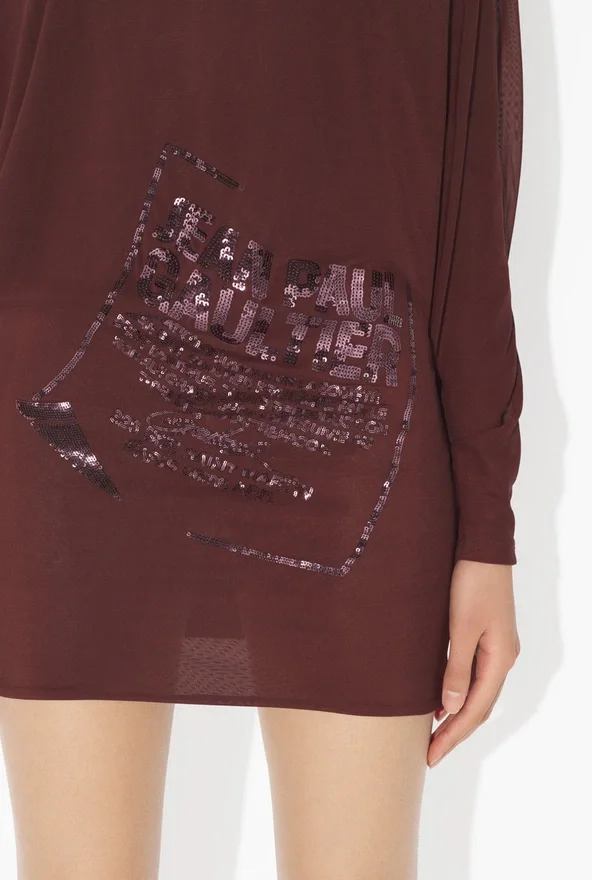 The Short Burgundy Embroidered Dress The Short Burgundy Embroidered Dress