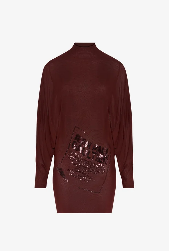 The Short Burgundy Embroidered Dress The Short Burgundy Embroidered Dress