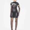 The Short Silver Body Dust Dress