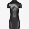 The Short Silver Body Dust Dress