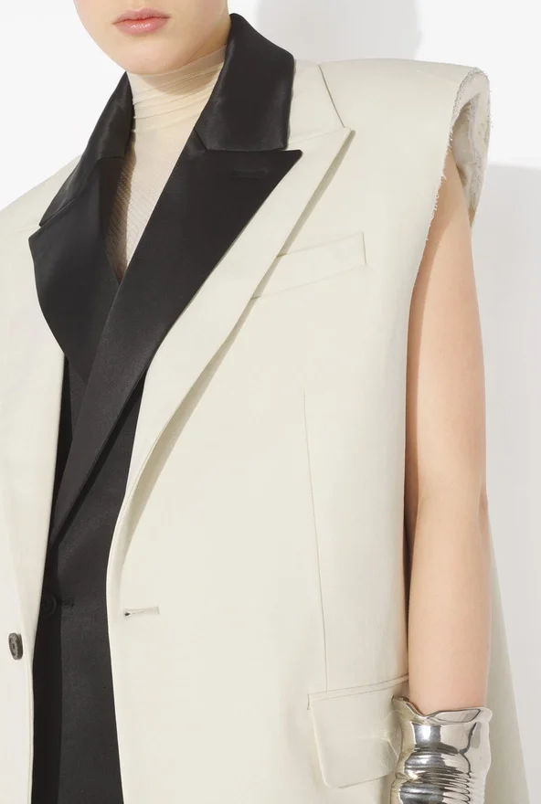 The Sleeveless Vanilla Suit Jacket The Sleeveless Vanilla Suit Jacket