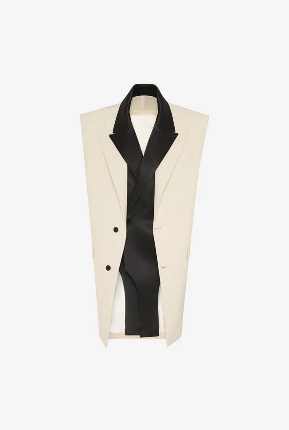 The Sleeveless Vanilla Suit Jacket The Sleeveless Vanilla Suit Jacket