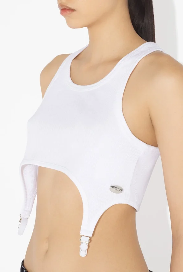 The White Garter Bra The White Garter Bra