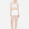 The White Garter Mini-Shorts