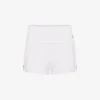 The White Garter Mini-Shorts