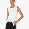 The White Garter Tank Top
